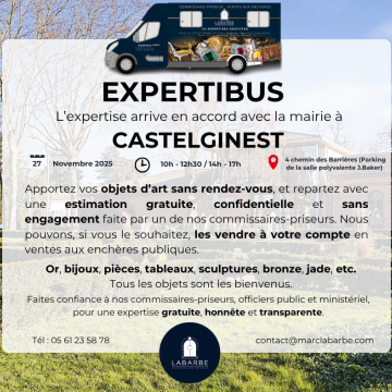 L’Expertibus arrive  Castelginest !